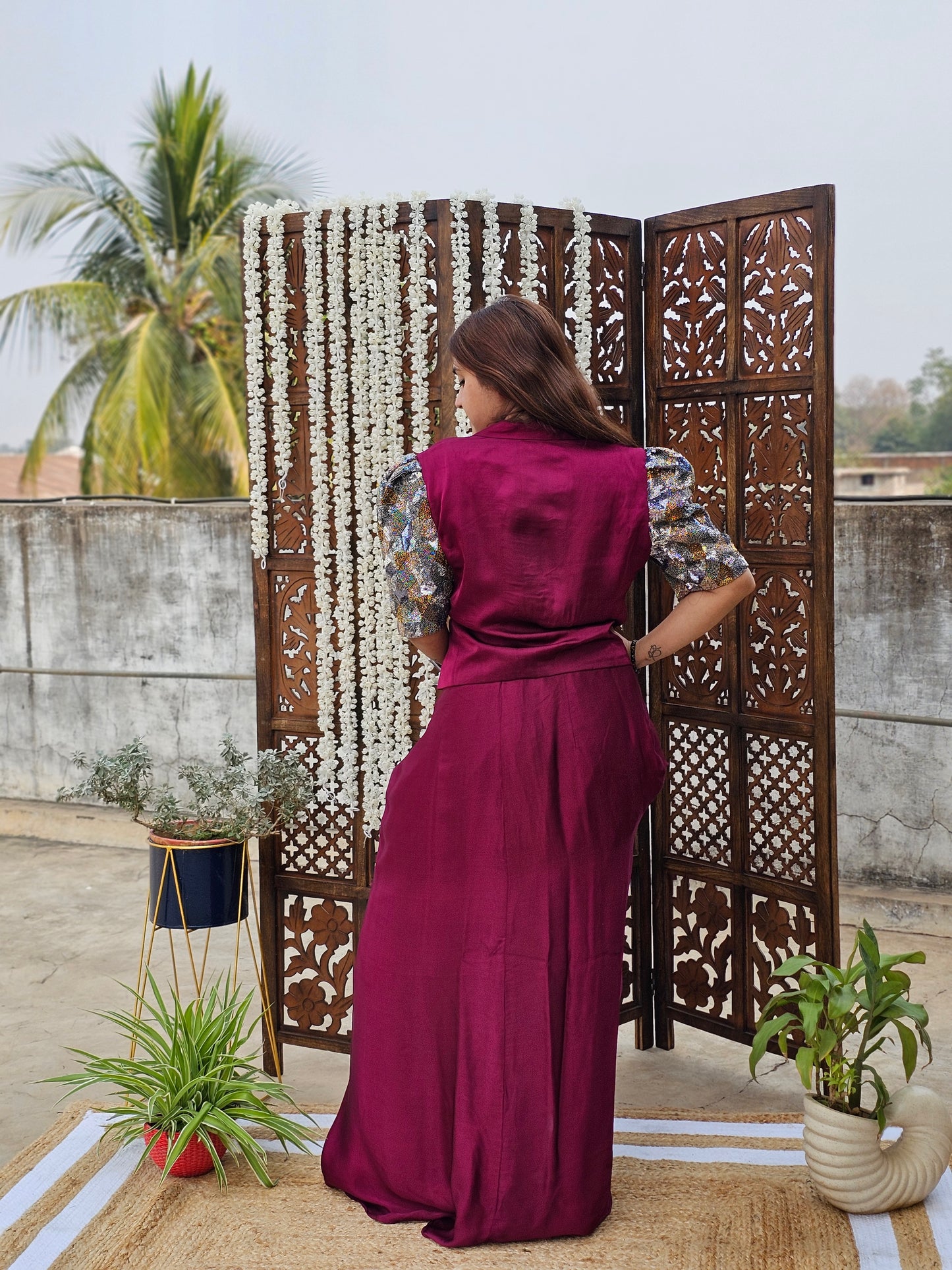 JEENAS Indowestern dress two piece set