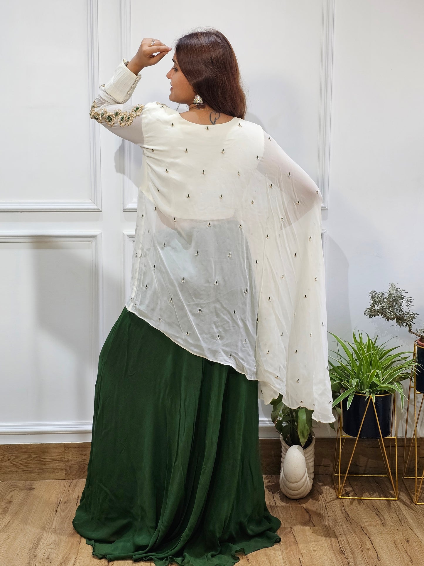 Jeenas kaftan top with skirt