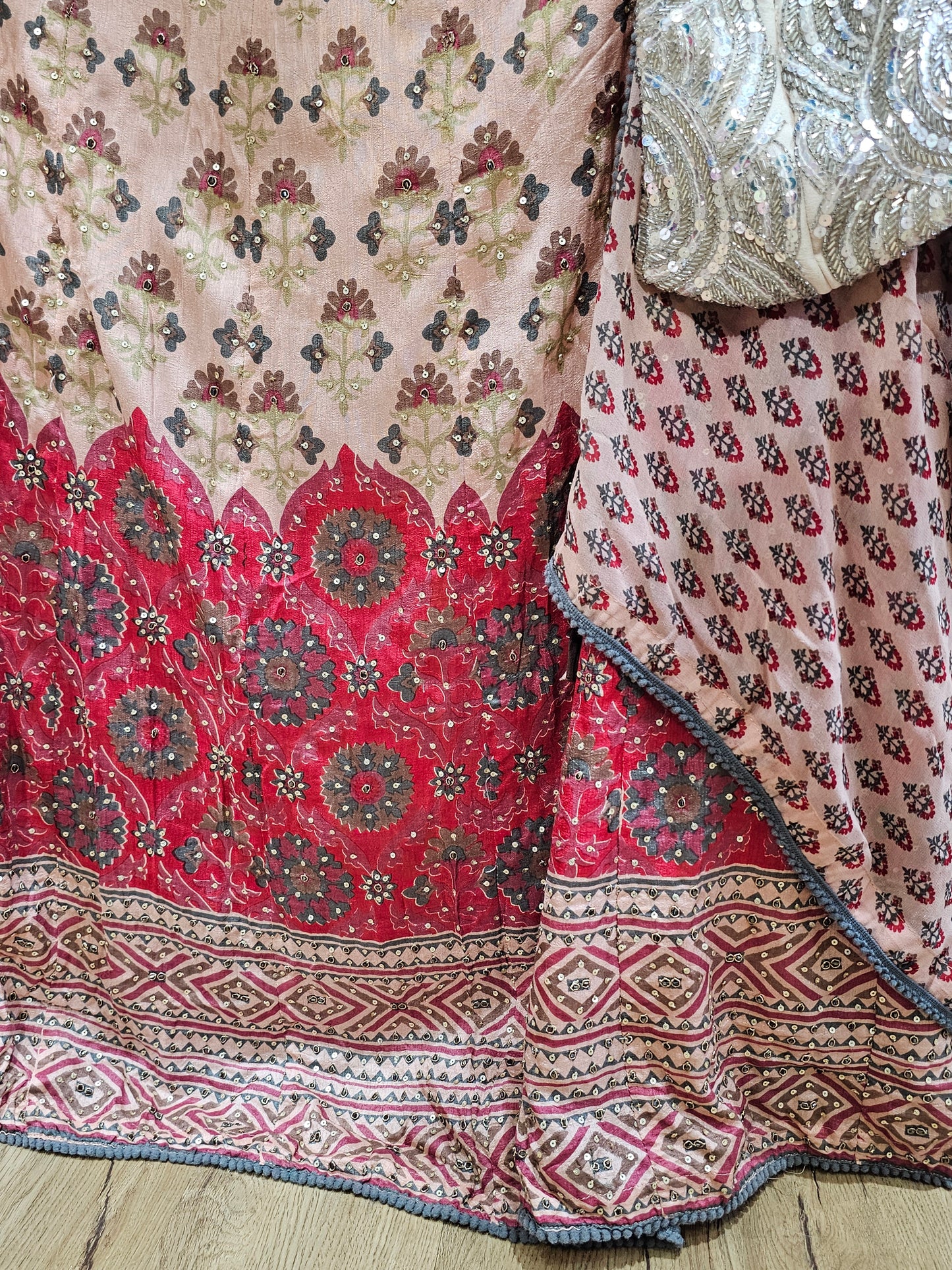 Jeenas lehnga with full hand embroidery