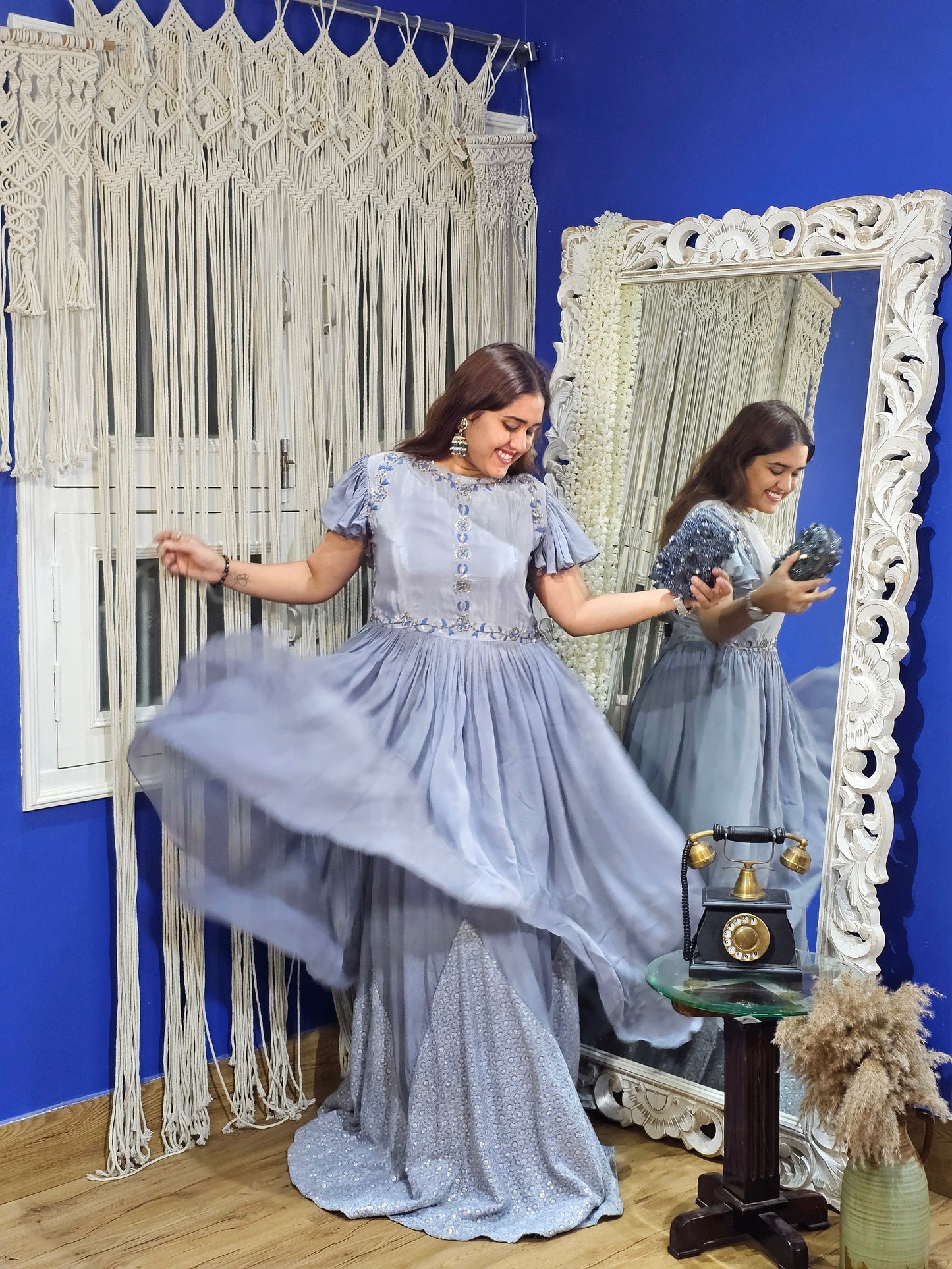 Jeenas heavy skirt set