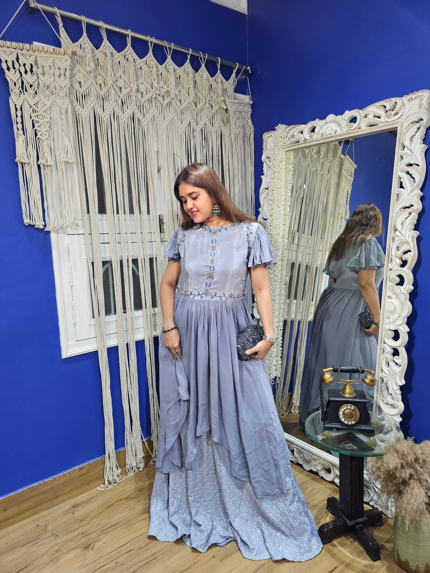 Jeenas heavy skirt set