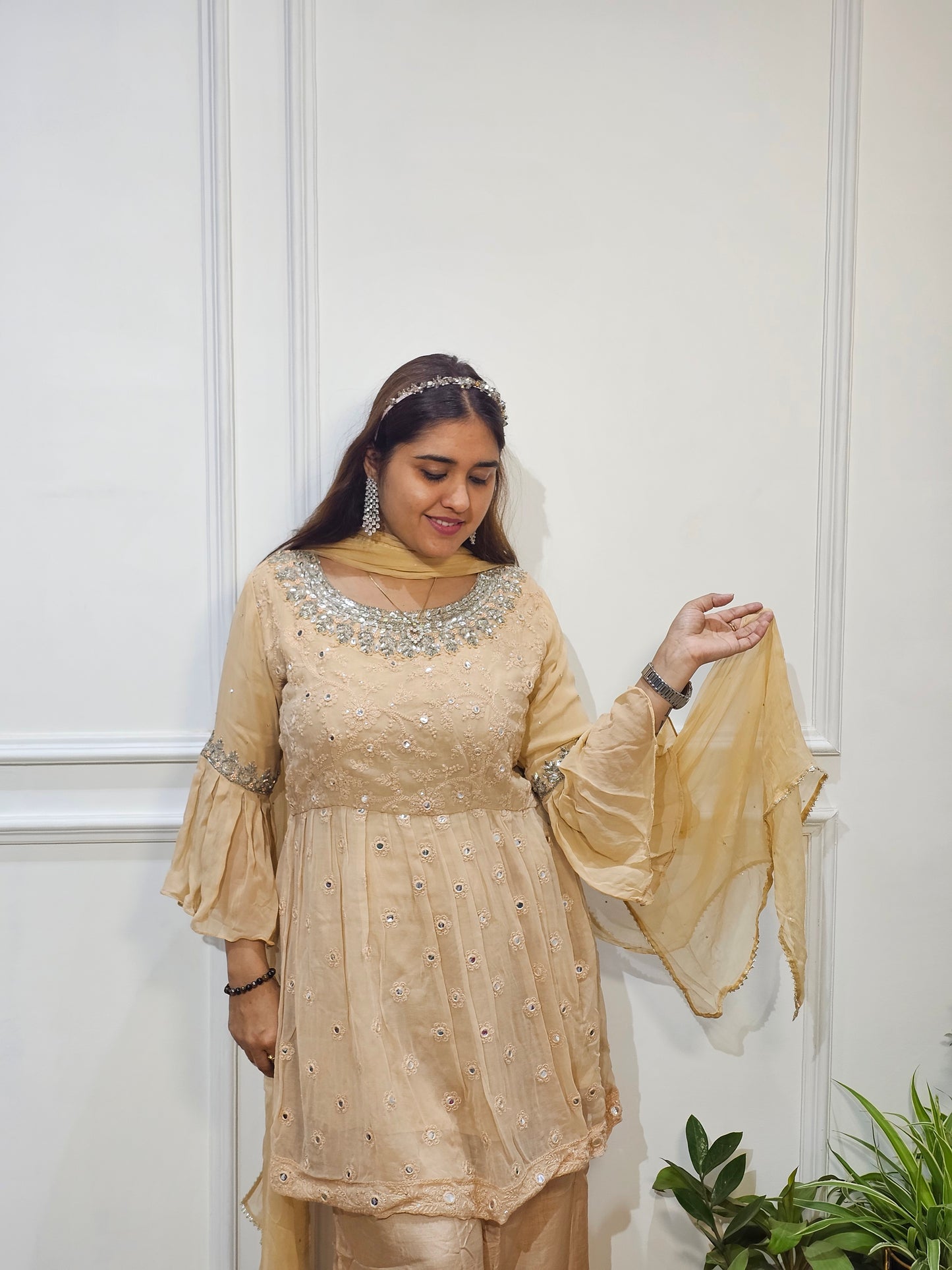 Jeenas pepulam sharara suit