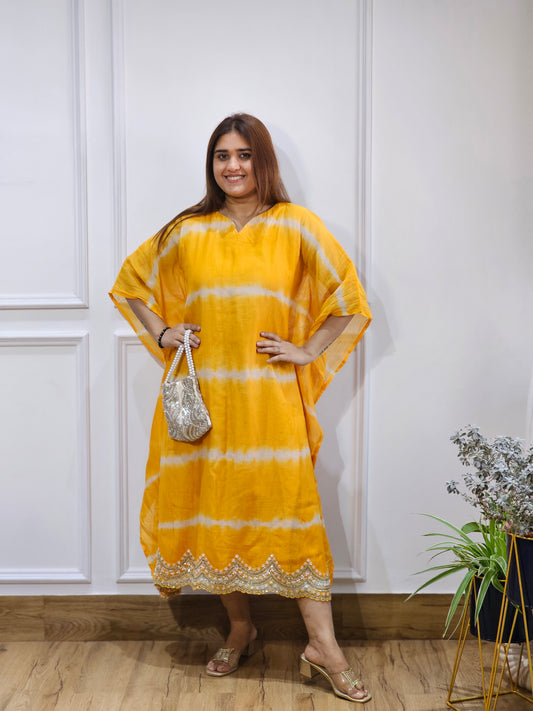 Jeenas kaftan tyedie kurta