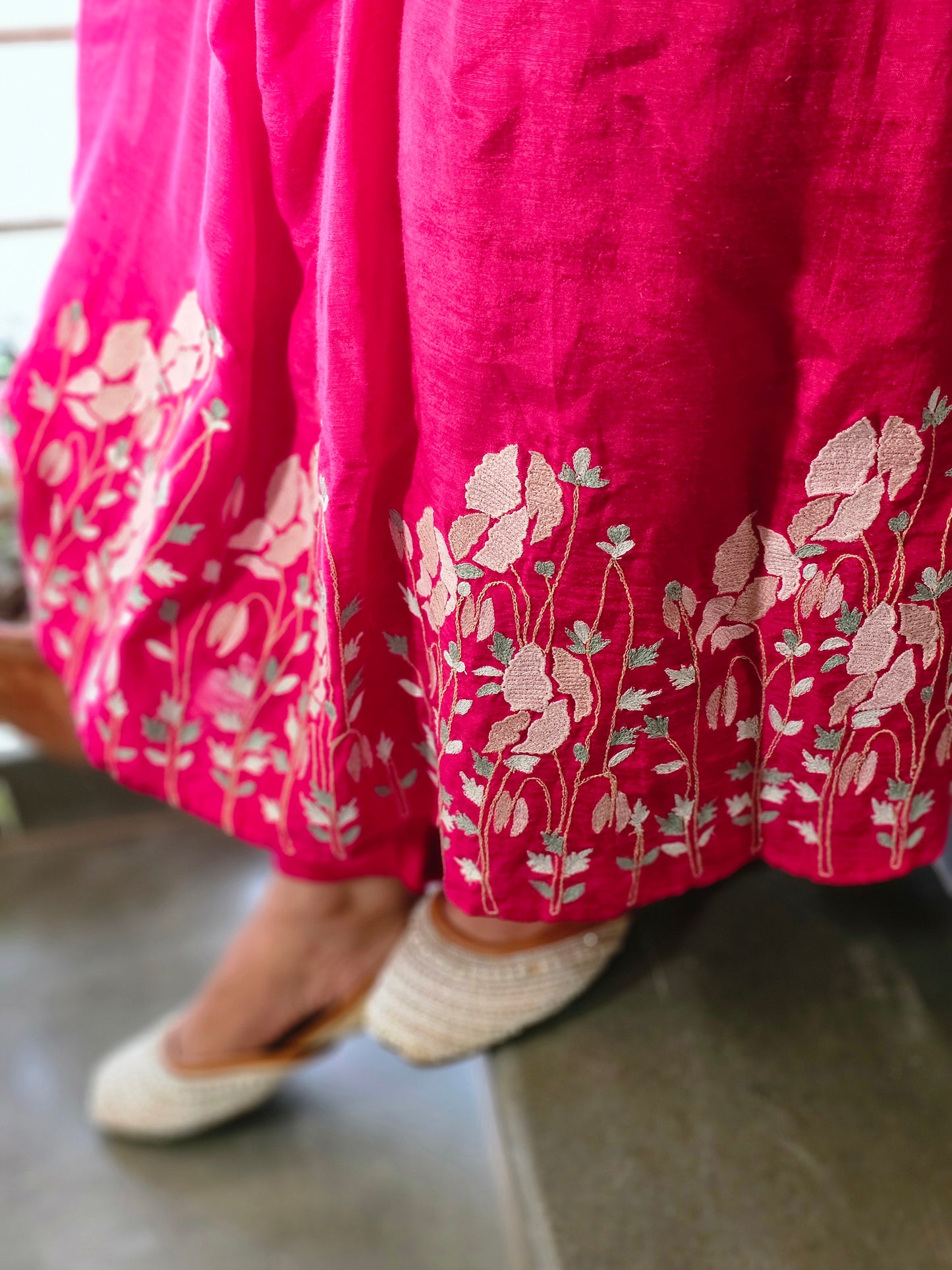 Jeenas embroidery rani suit set
