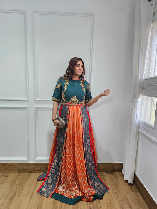 Jeenas pure silk gown
