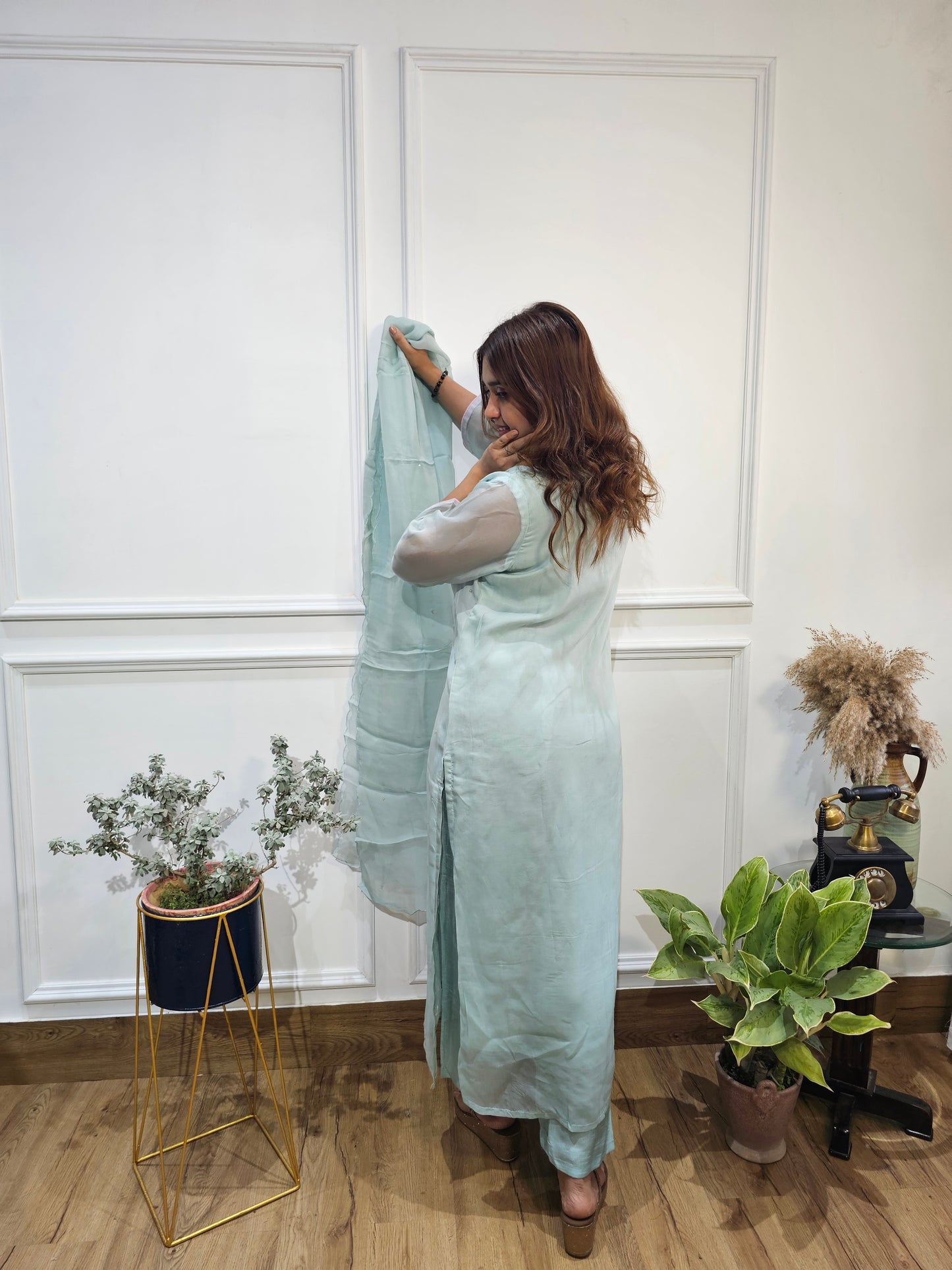 Jeenas organza suit set
