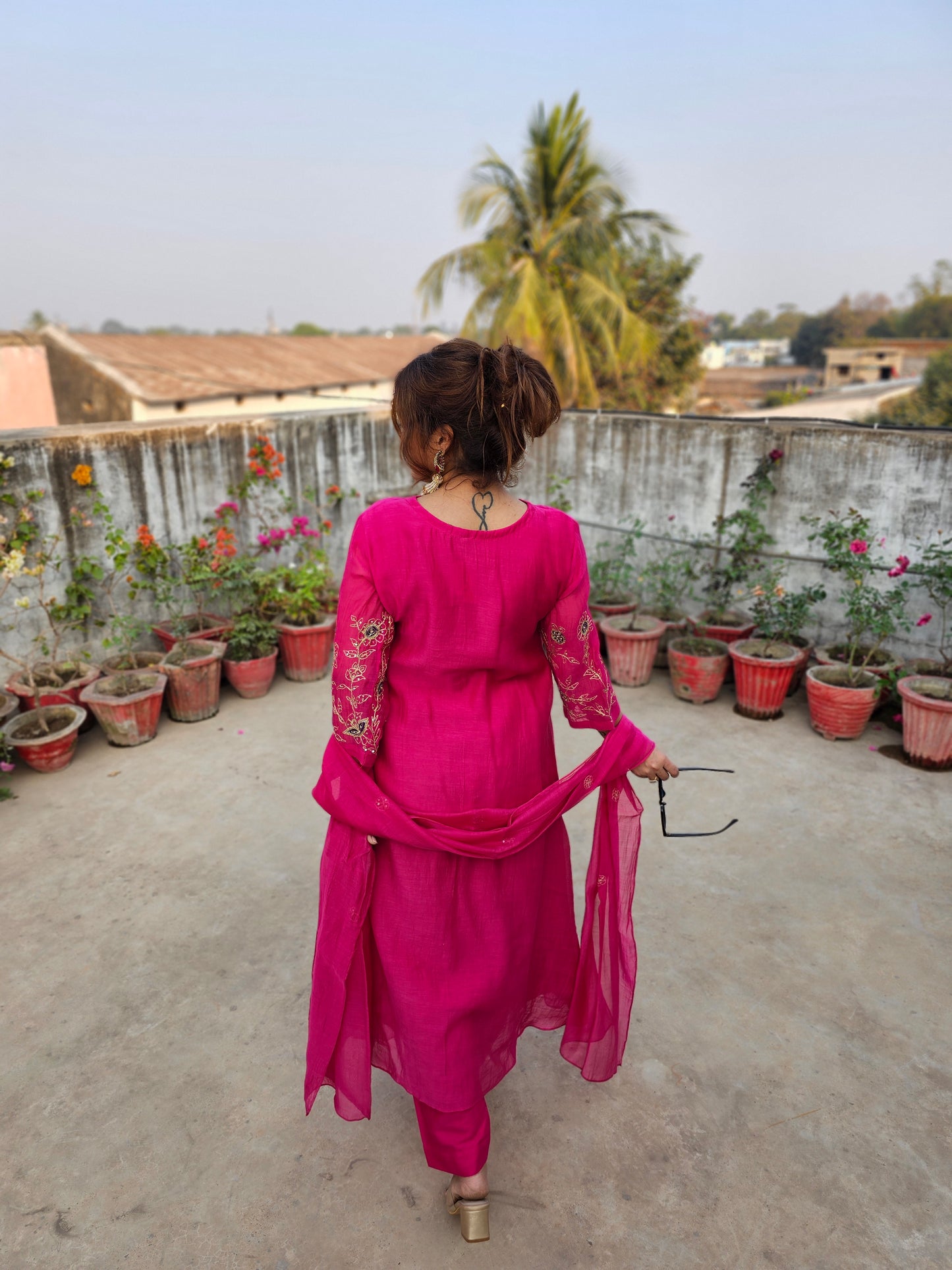 Jeenas elegant zari suit set