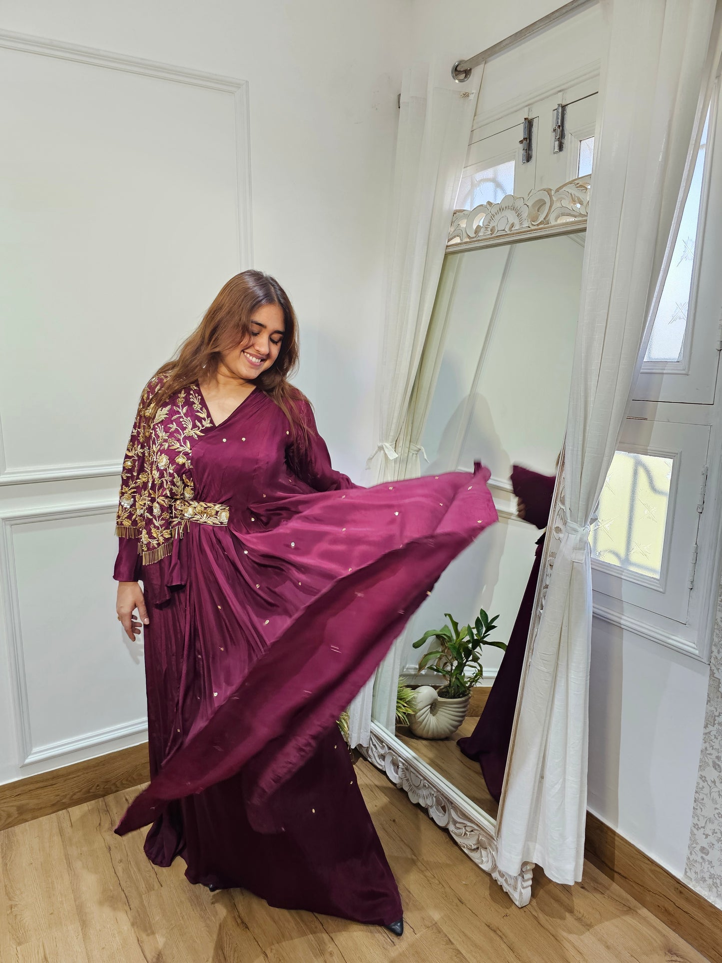 Jeenas drape dress