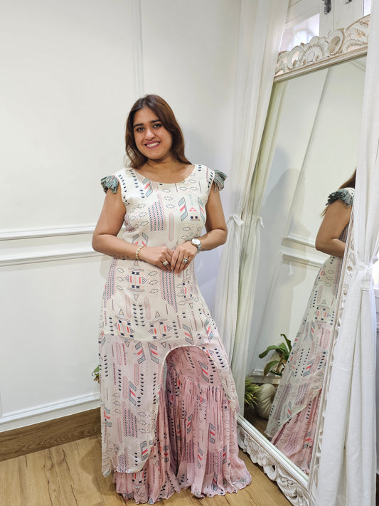 Jeenas Printed sharara set