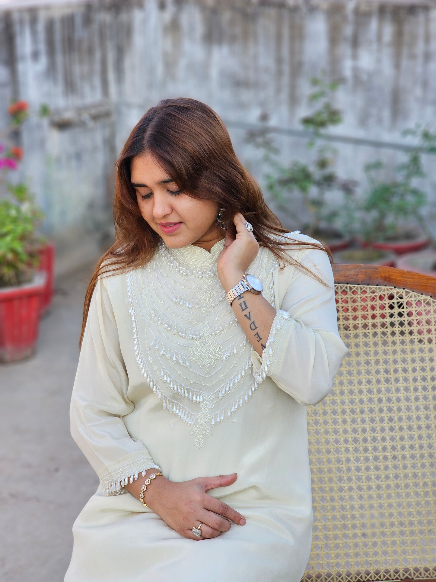 Jeenas pearl kurta pant