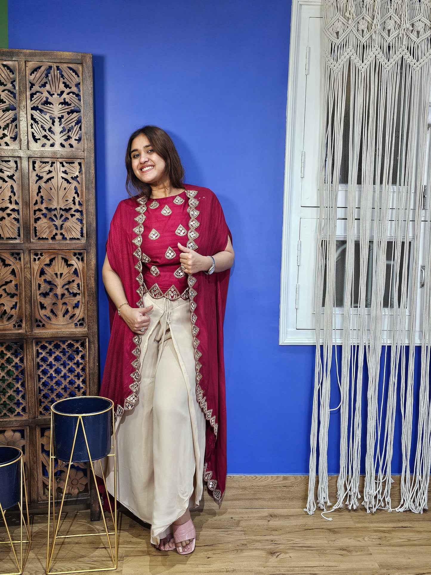 Jeenas marrun three piece indowestern dress