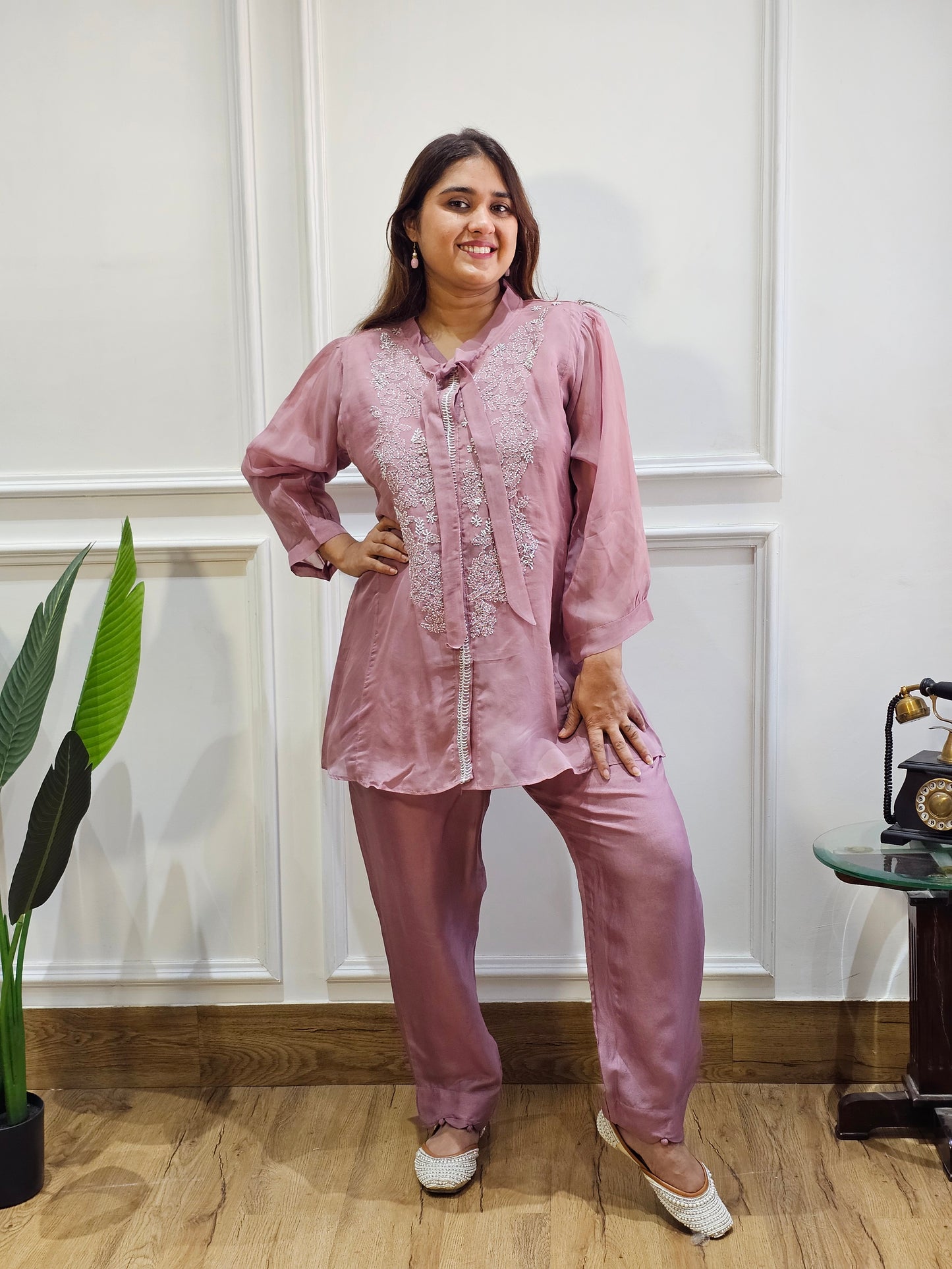 Jeenas organza cord set