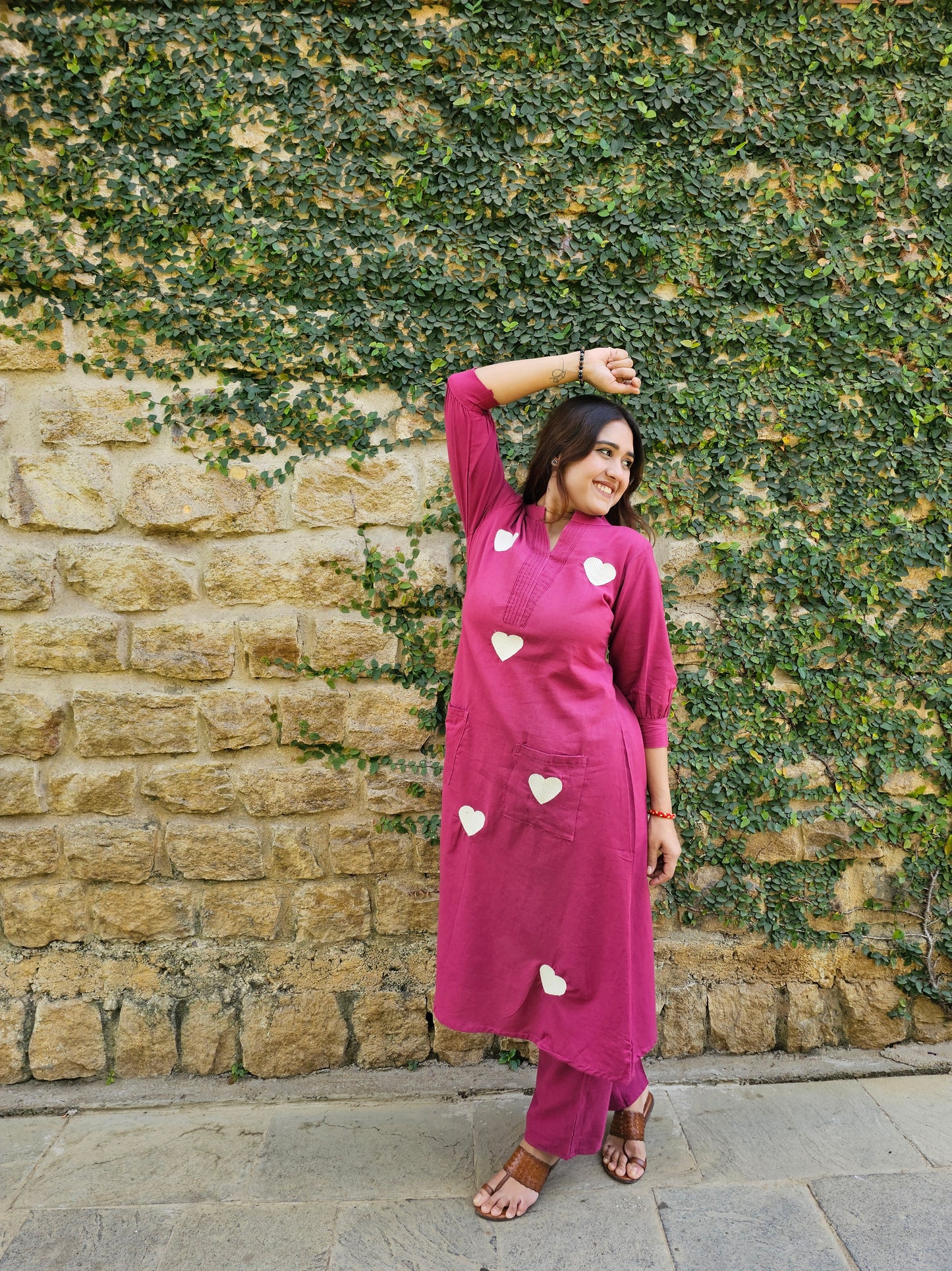 Jeenas heart pant kurta set