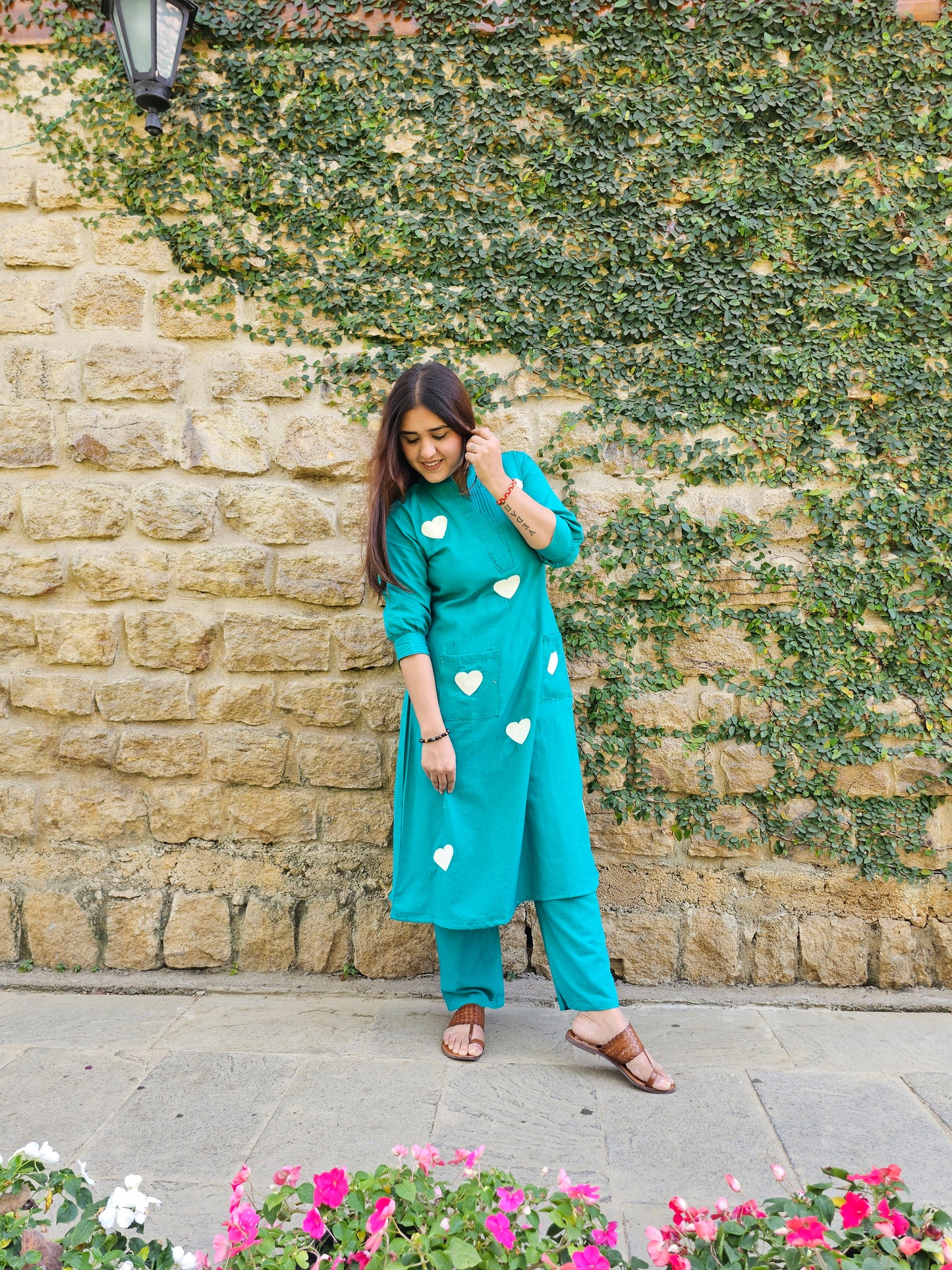 Jeenas heart pant kurta set