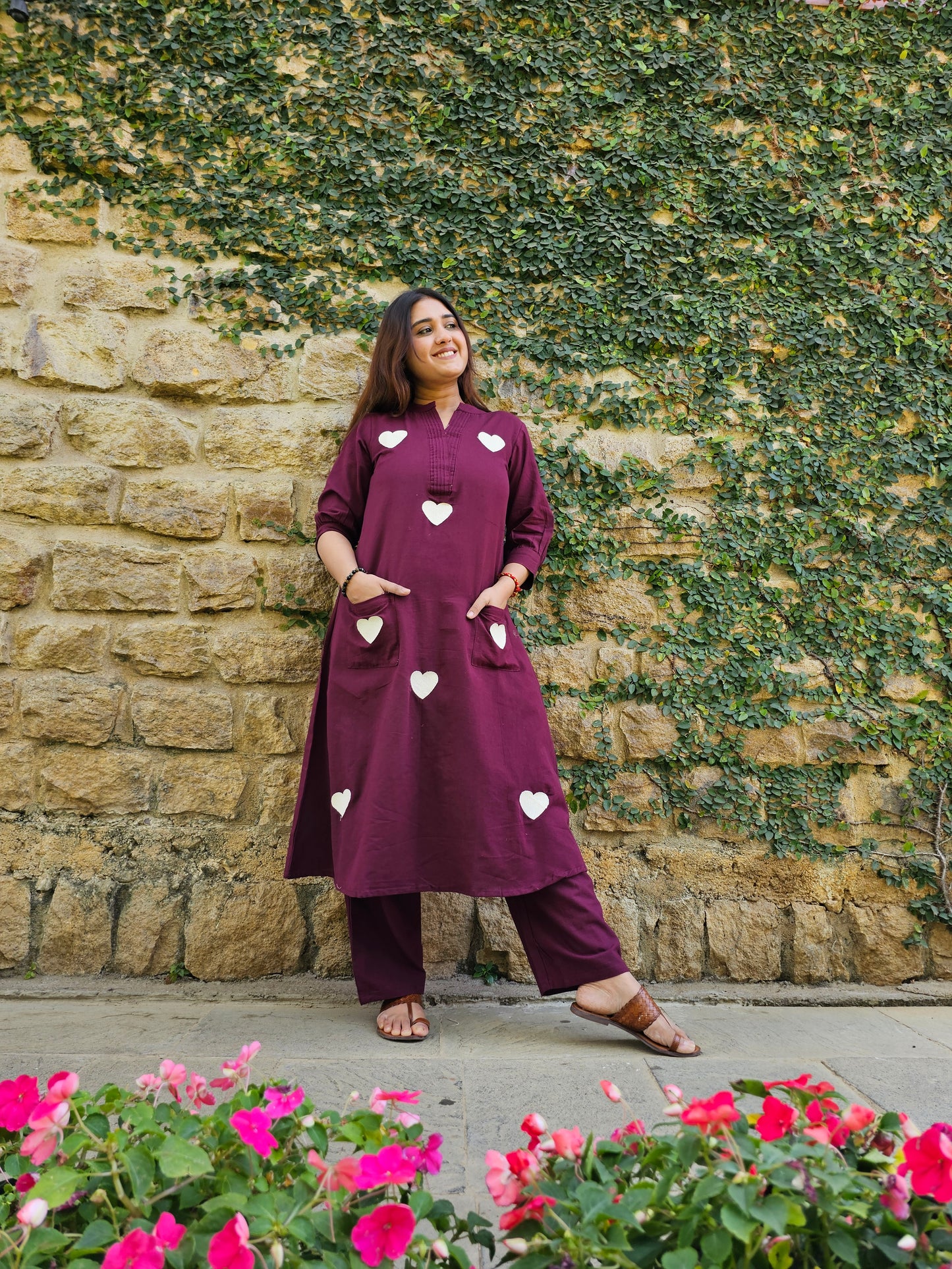 Jeenas heart pant kurta set