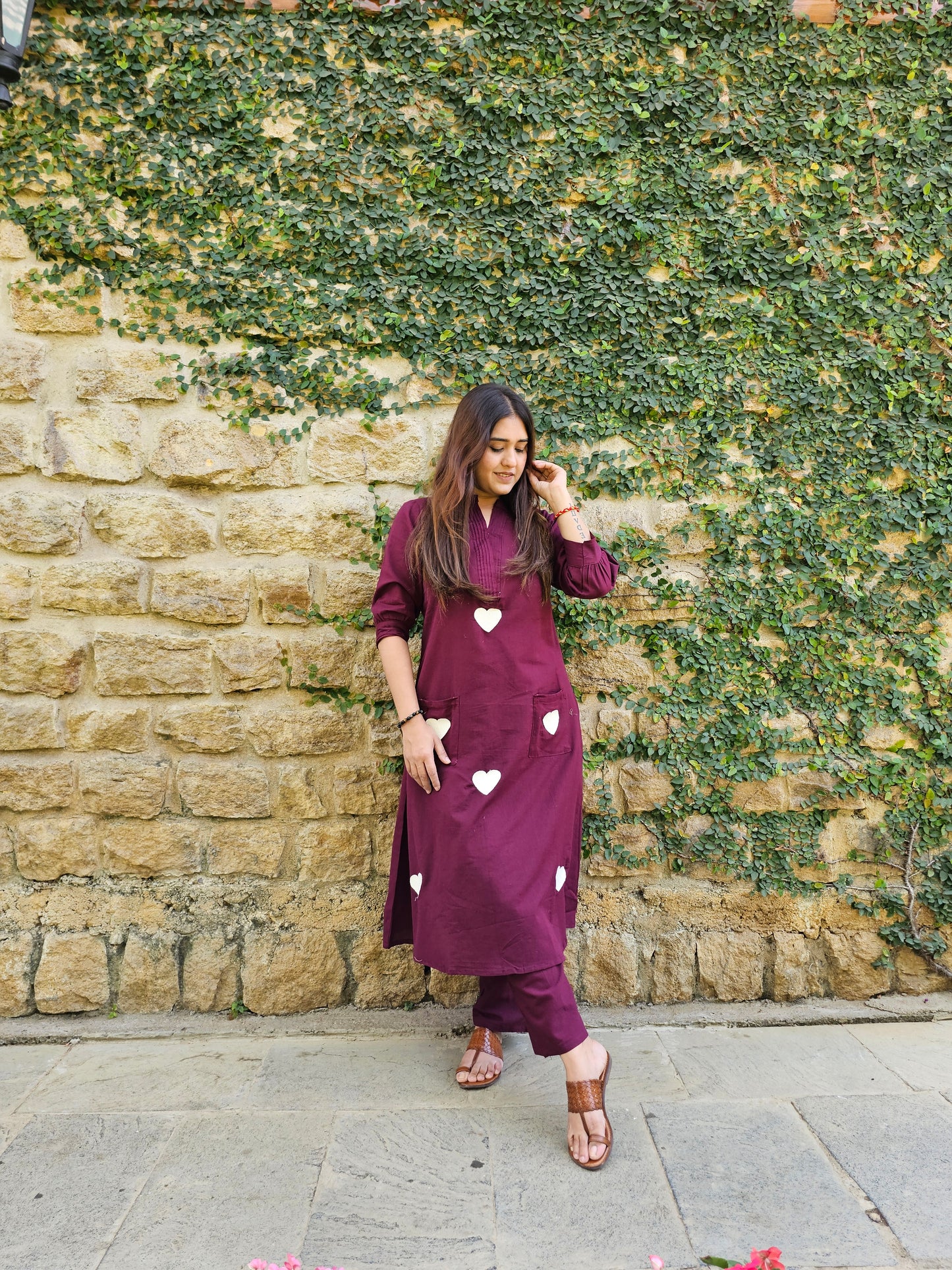 Jeenas heart pant kurta set