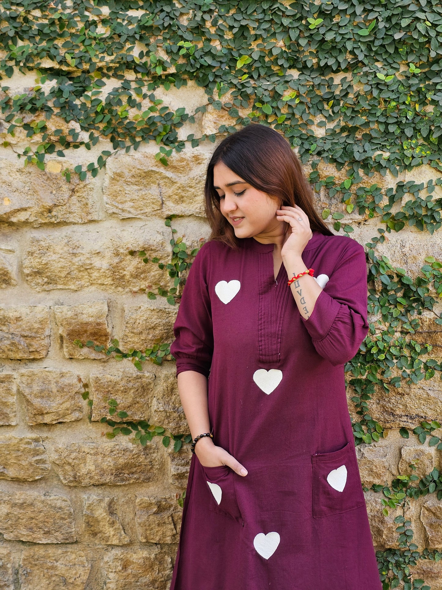 Jeenas heart pant kurta set