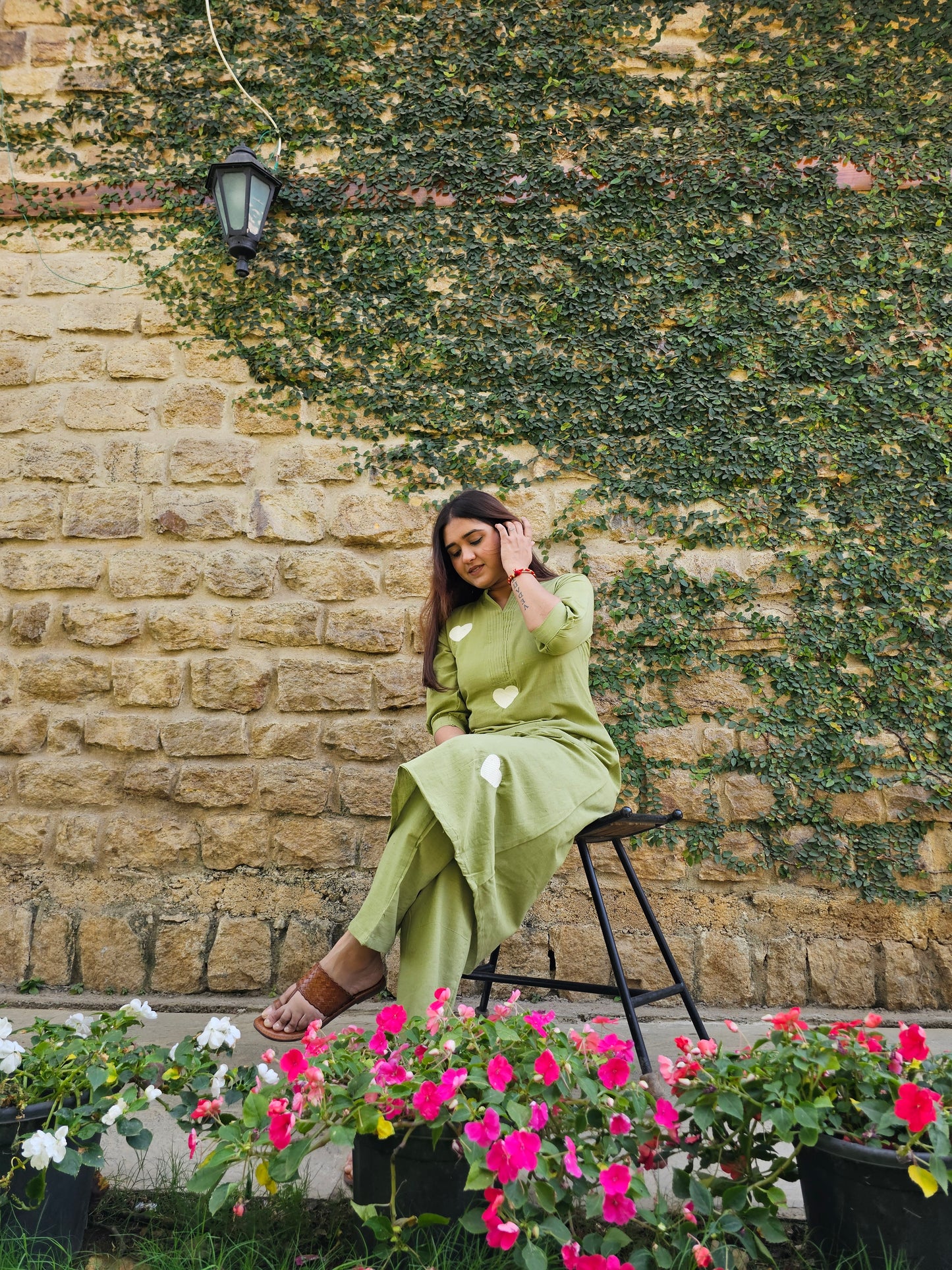 Jeenas heart pant kurta set