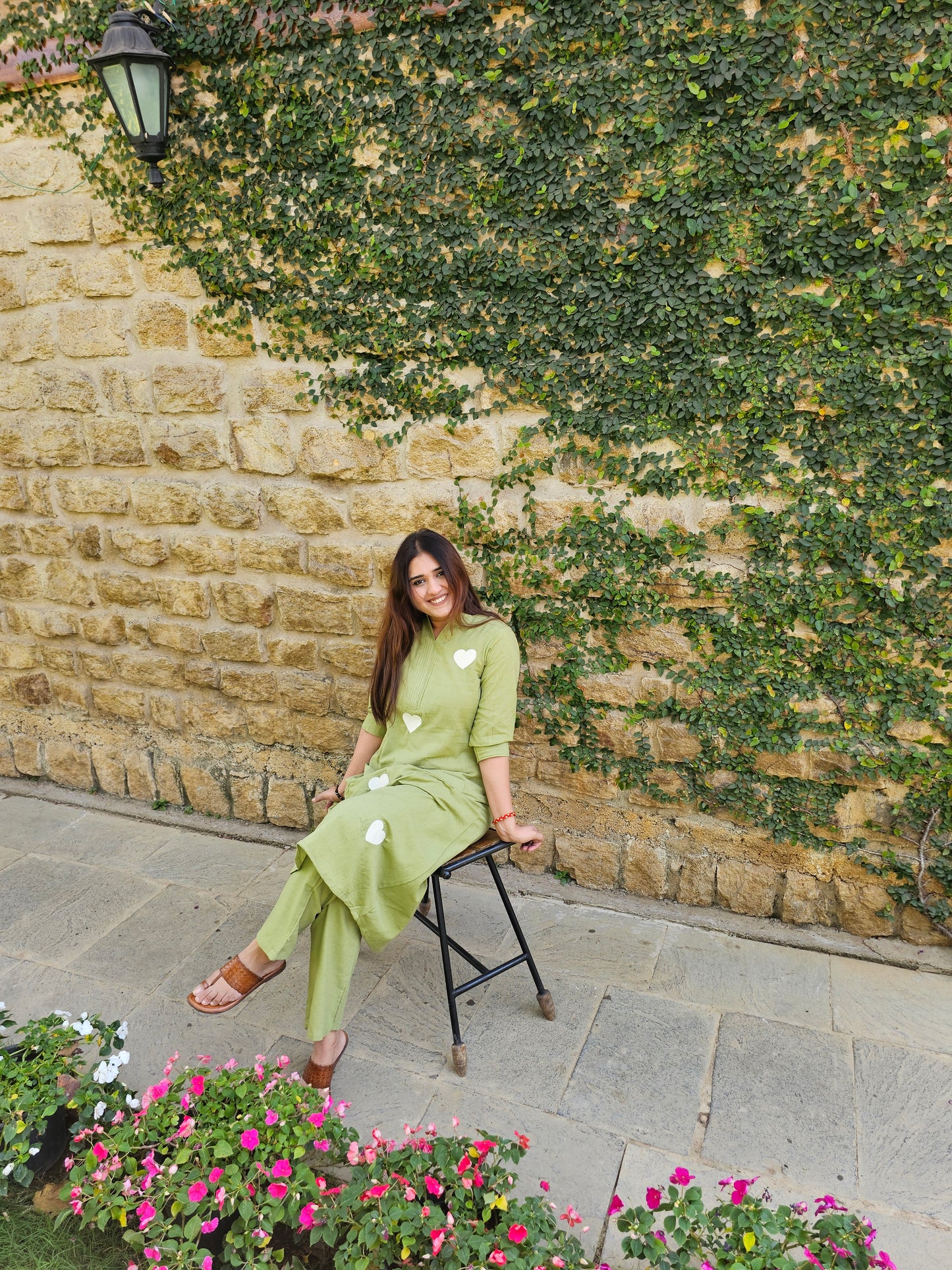 Jeenas heart pant kurta set