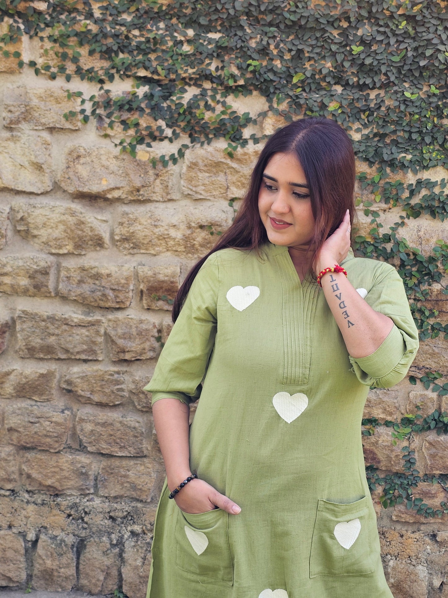 Jeenas heart pant kurta set
