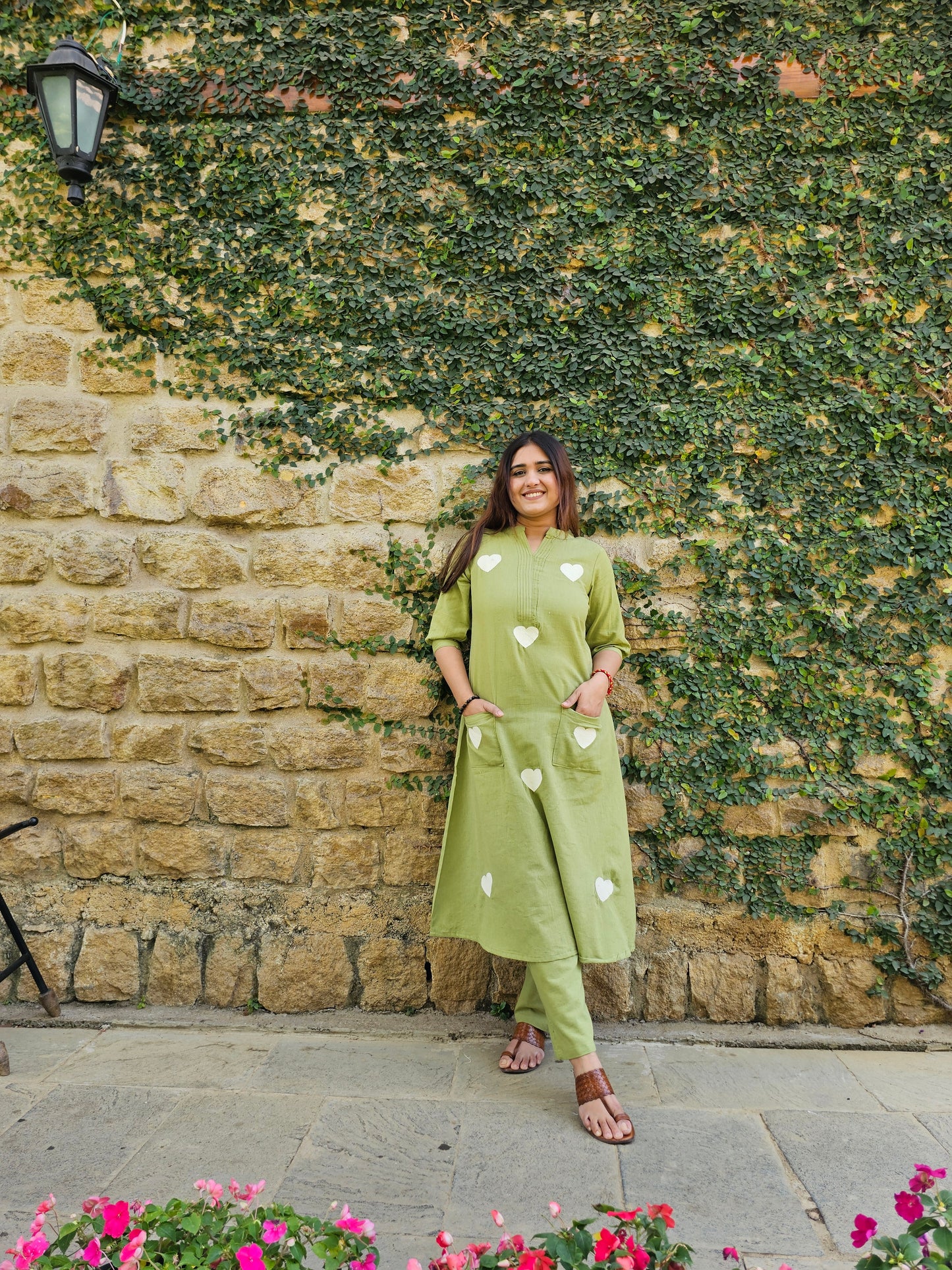 Jeenas heart pant kurta set