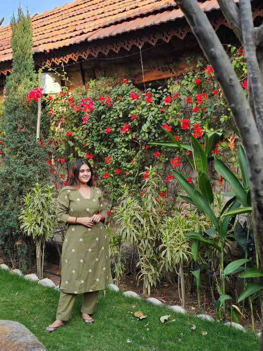 Jeenas pure cotton pant kurta