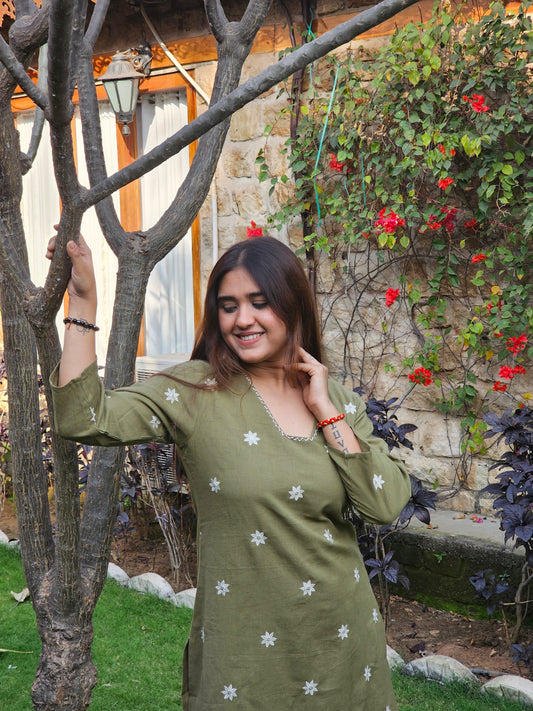 Jeenas pure cotton pant kurta