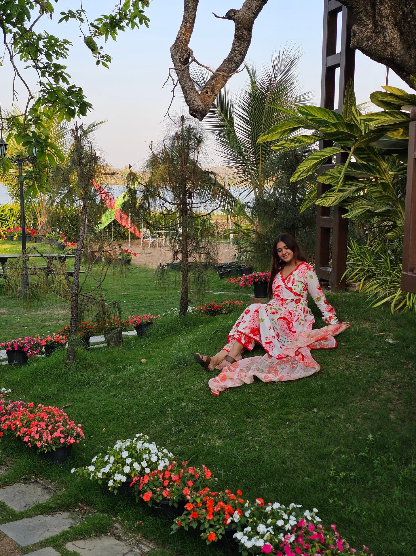 Jeenas floral pure mal cotton suit