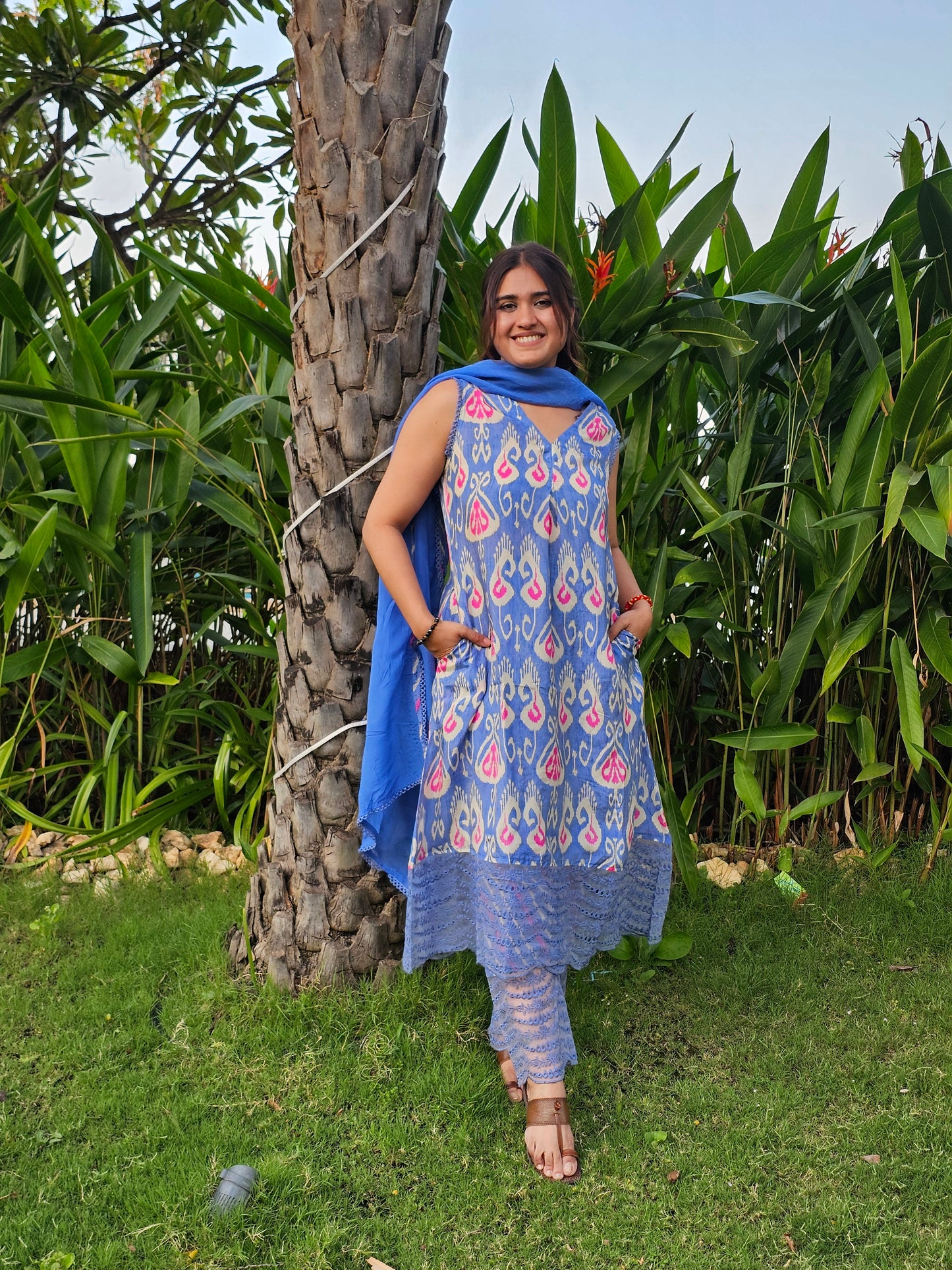 Jeenas pure muslin suit set