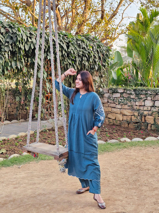 Jeenas pure cotton pant kurta