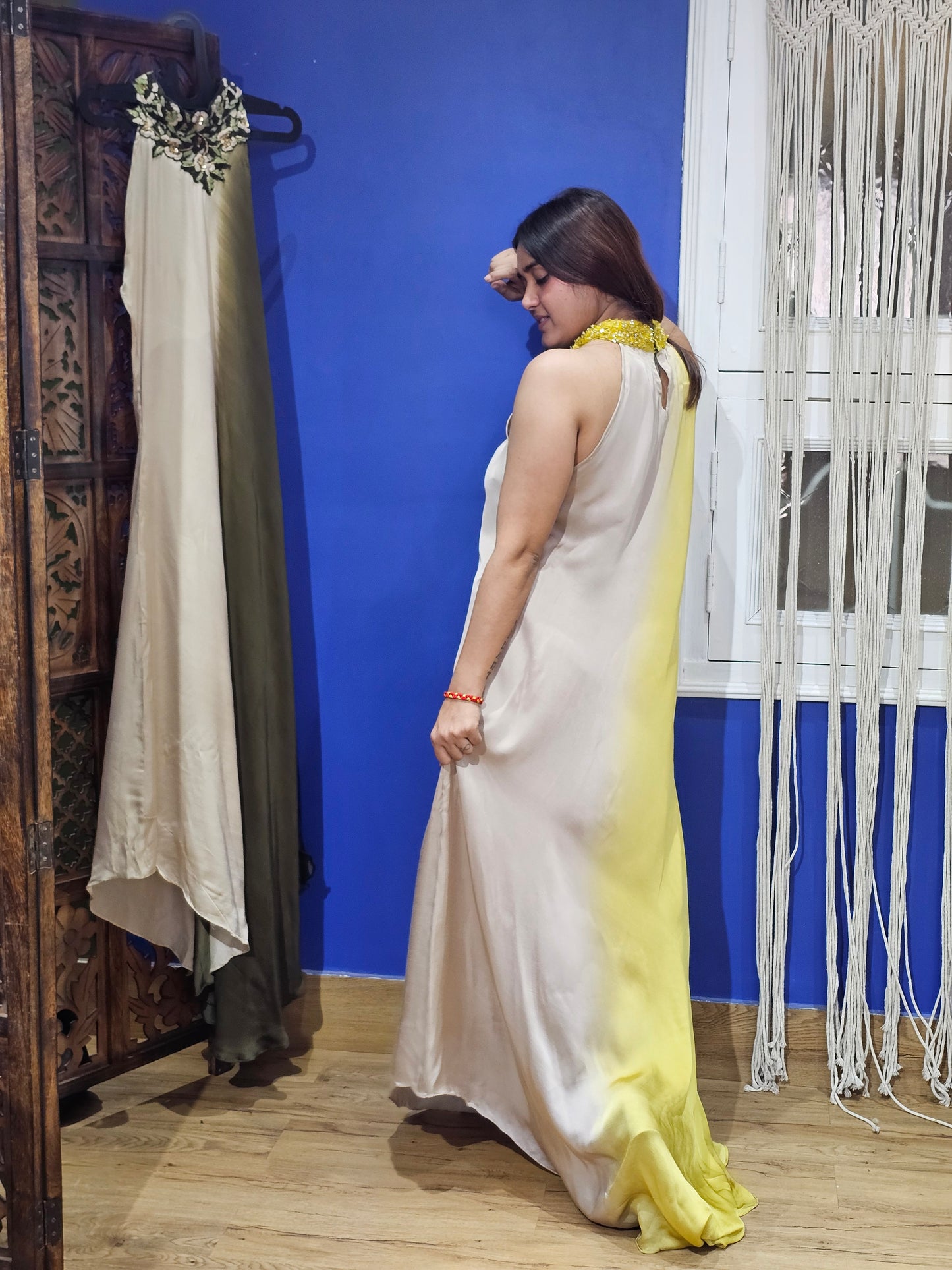 Jeenas pure silk tunic dress