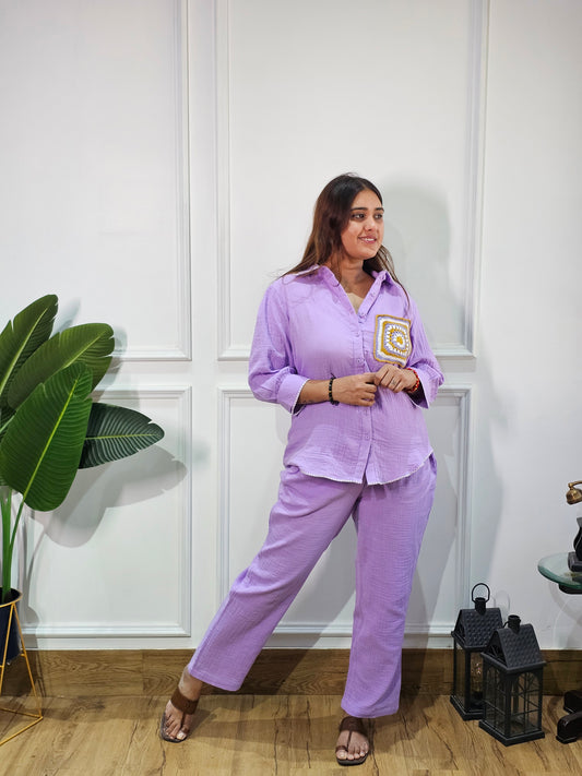 Jeenas lavender cotton cordset
