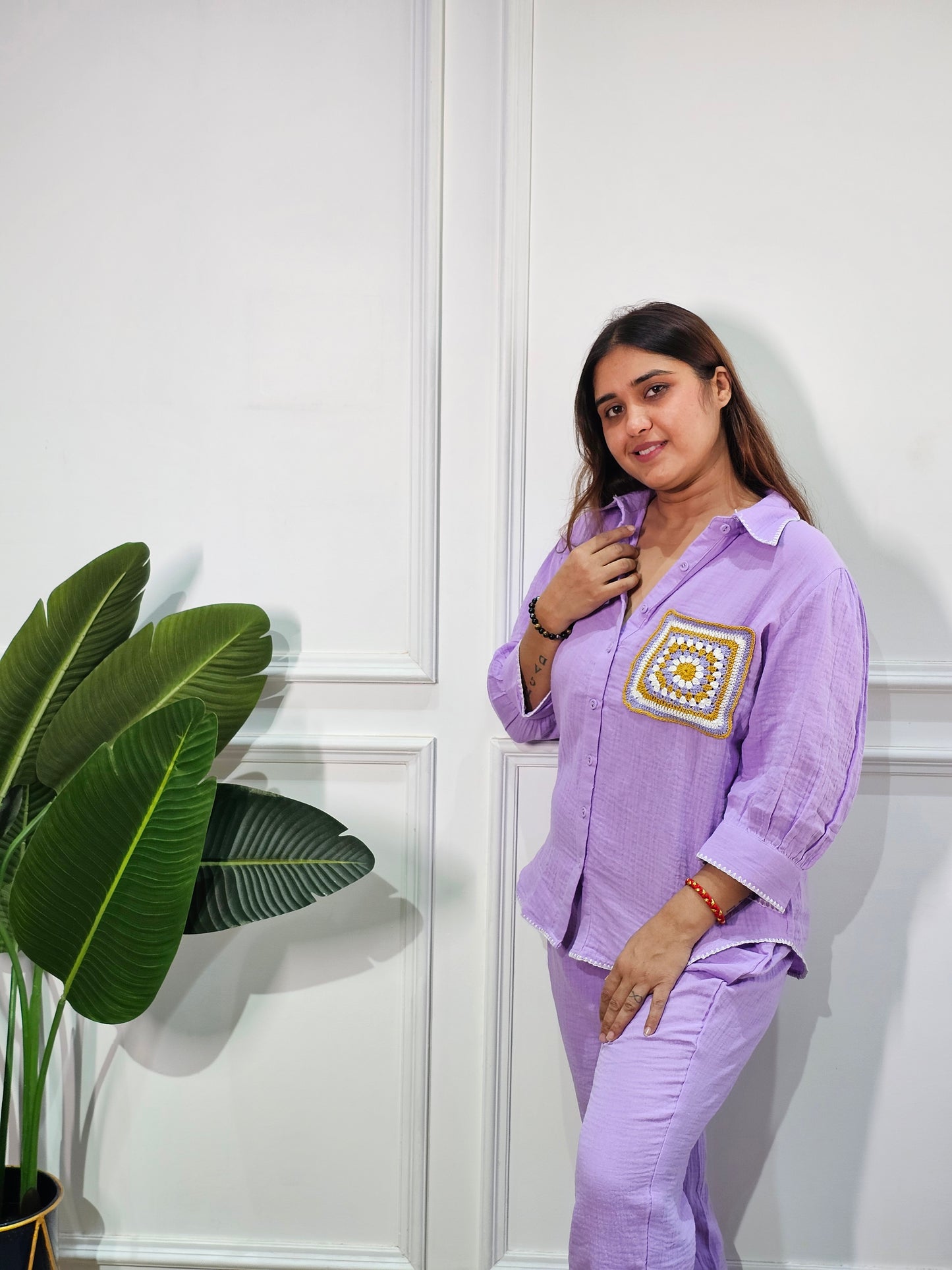 Jeenas lavender cotton cordset