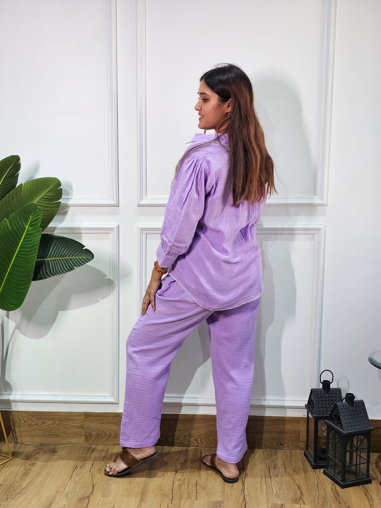 Jeenas lavender cotton cordset