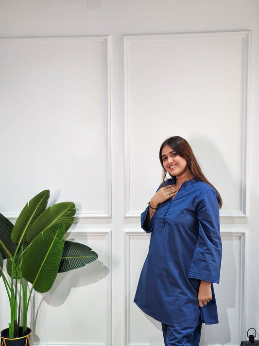Jeenas solid blue cordset