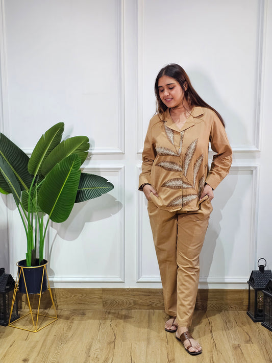 Jeenas beje leaf cordset