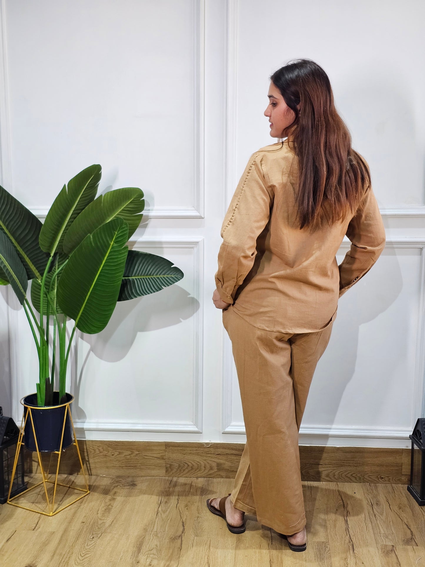 Jeenas beje leaf cordset