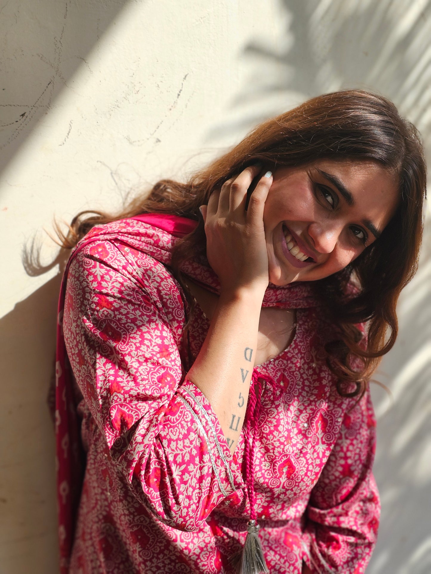 Jeenas floral print pure mul cotton suit set