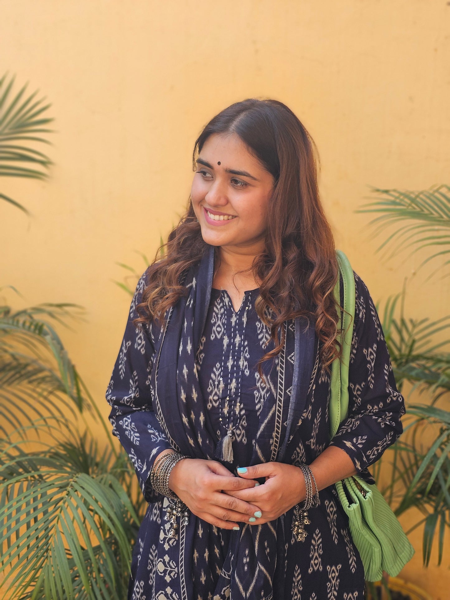 Jeenas ekat print pure mul cotton suit