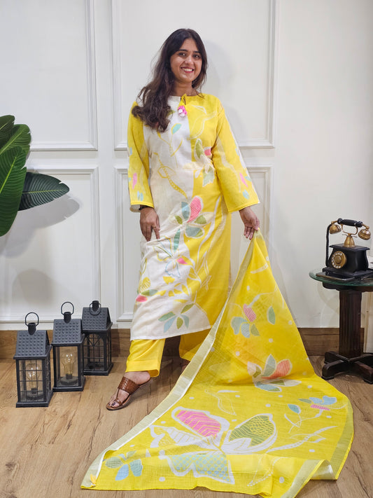 Jeenas pure linen suit set