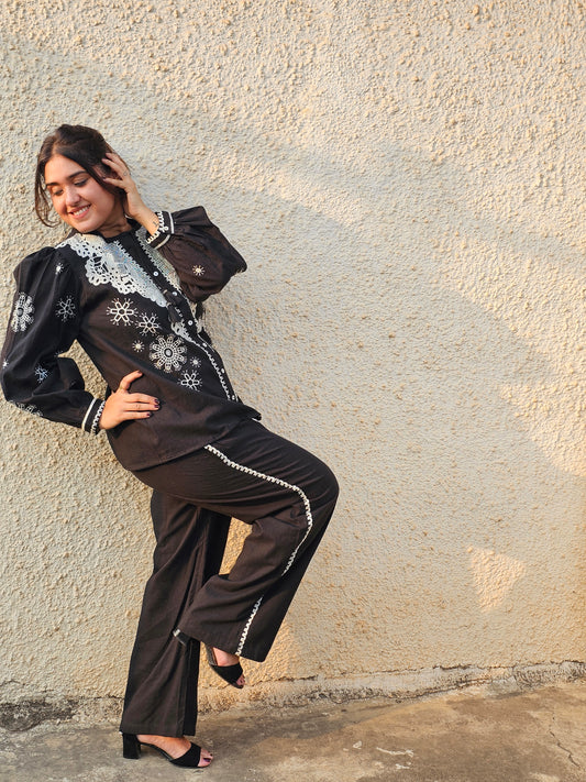 Jeenas pure cotton thread work corset