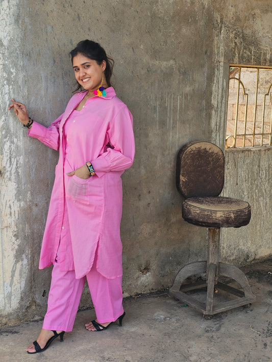 Jeenas pure cotton solid cordset