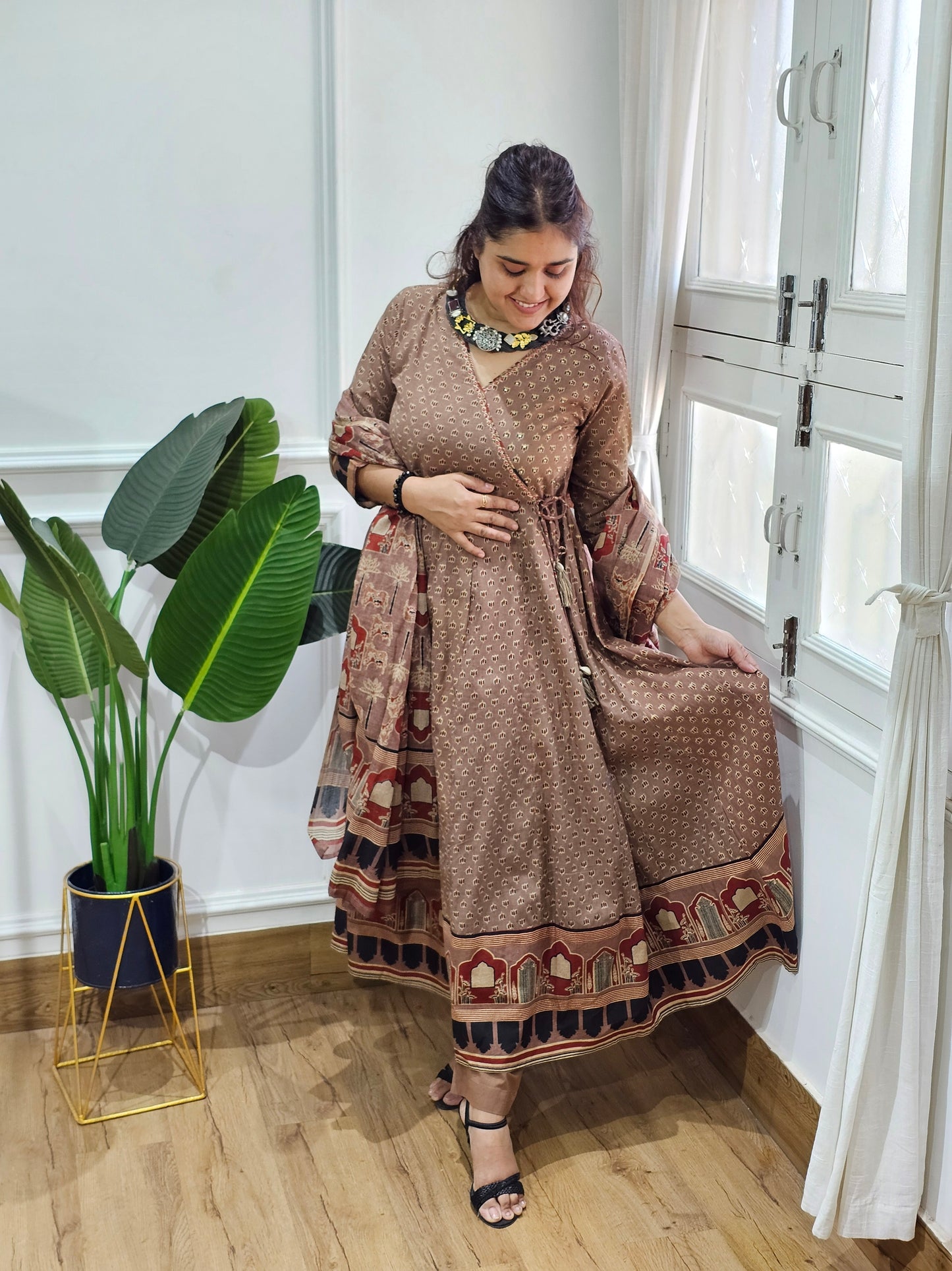 Jeenas vrajbhoom anarkali suit set