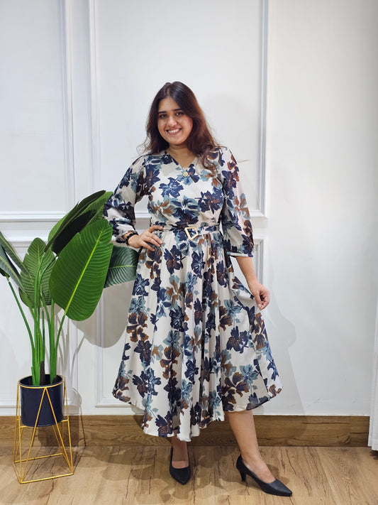 Jeenas floral beje tunic