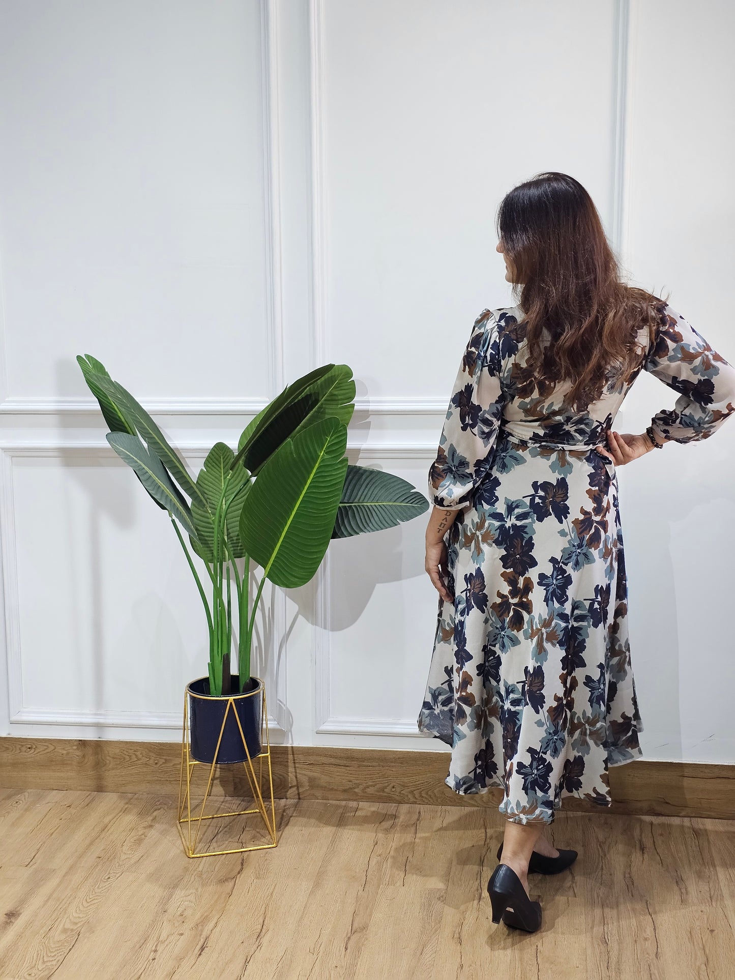 Jeenas floral beje tunic