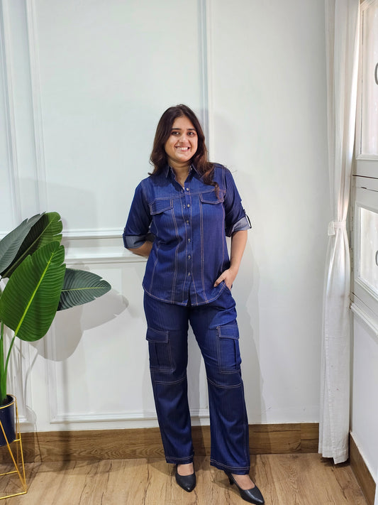 Jeenas denim cordset