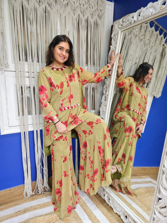 Jeenas green floral divider set