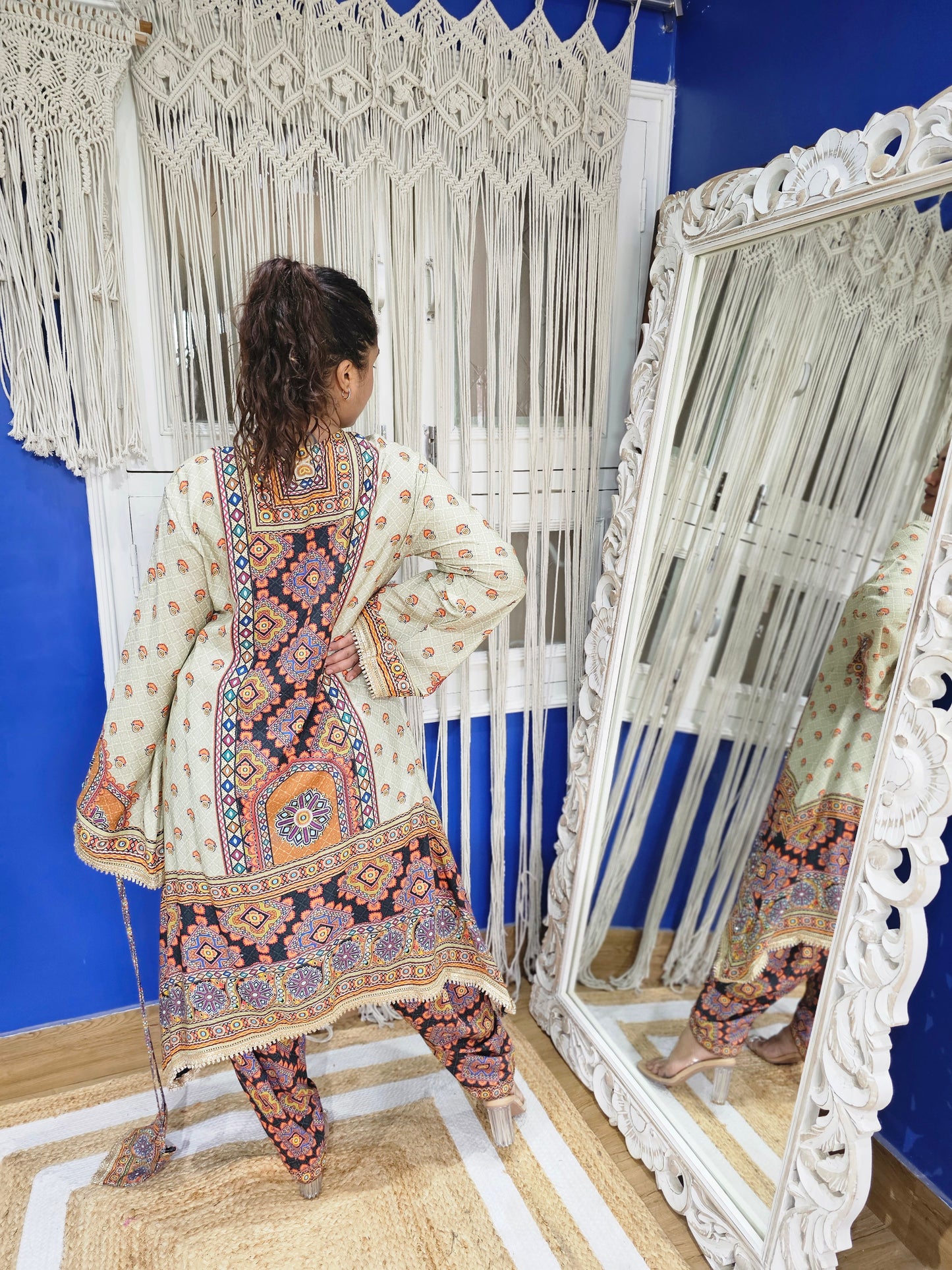 Jeenas pakastani printed salwar set