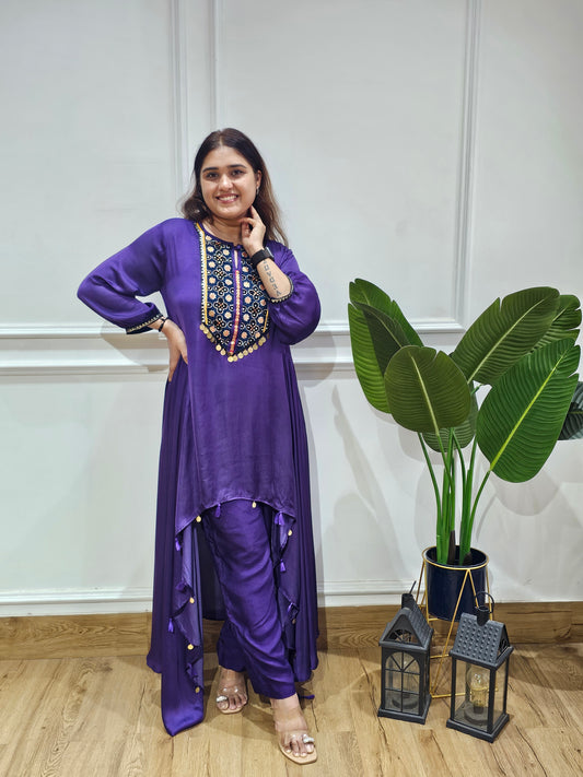 Jeenas Pure mul chanderi suit set