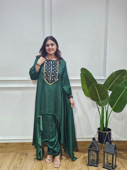 Jeenas Pure mul chanderi suit set